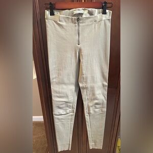 Alice + Olivia Light Gray Vegan Leather Leggings